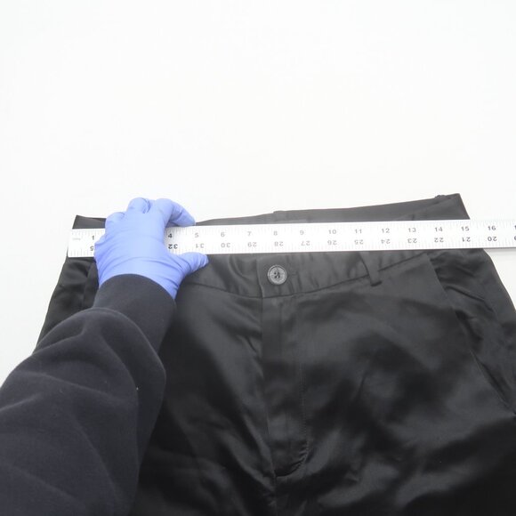 Nili Lotan Silk Satin Paris Pants Size 4 Black Drop Crotch Trousers - Picture 12 of 13